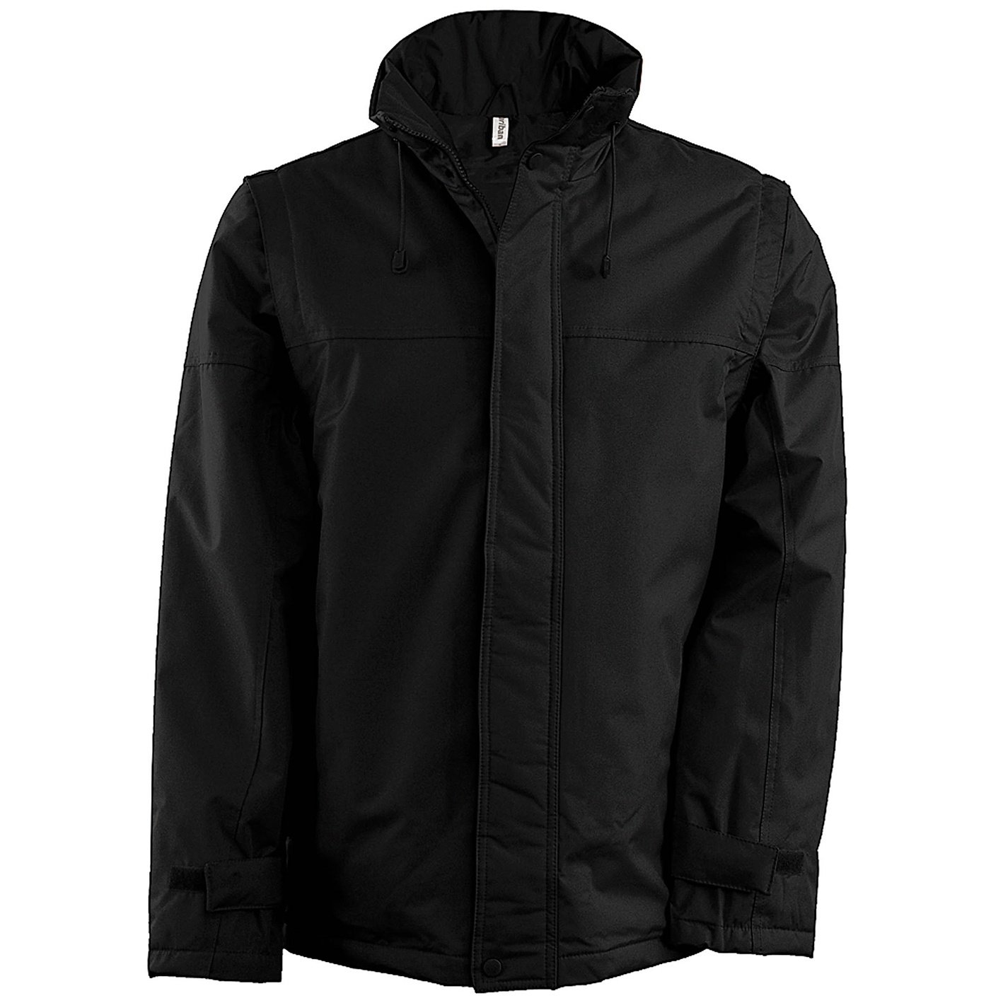Men's Convertible Zip-Off Sleeve Jacket - Lightweight Waterproof Outdoor Windbreaker for Hiking, Camping & Travel