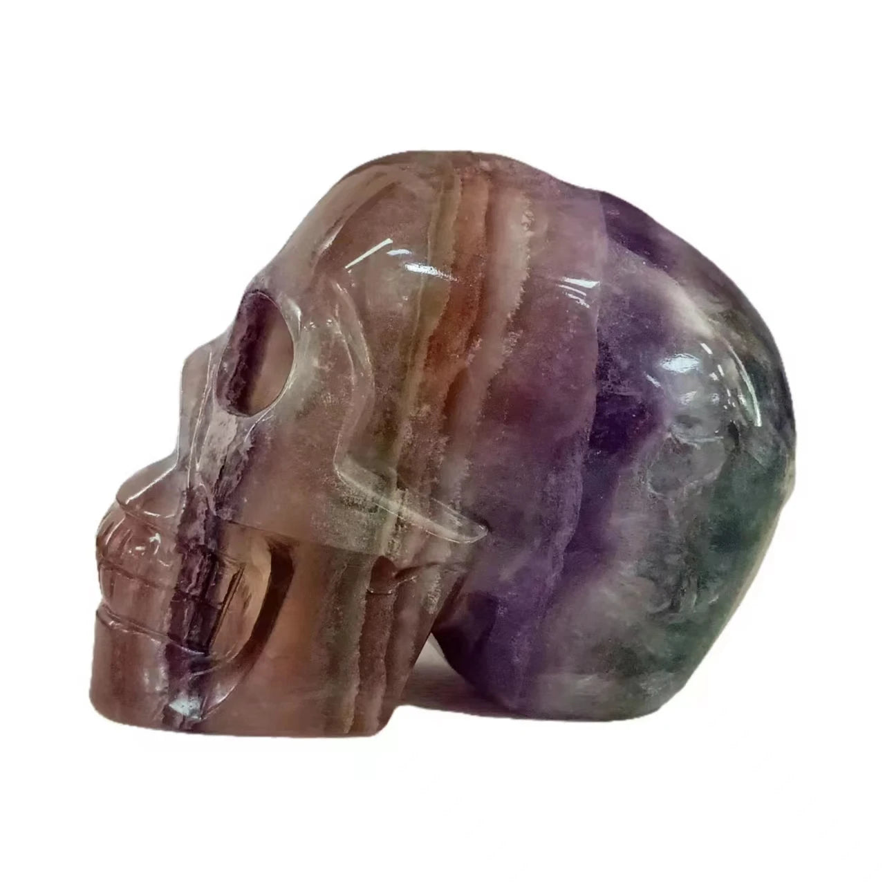 Handmade Custom Crystal Skull Sculpture - Natural Healing Stone, Reiki Energy, Home Decor Collectible - Perfect for Meditation, Spiritual Gifts & Feng Shui Decor
