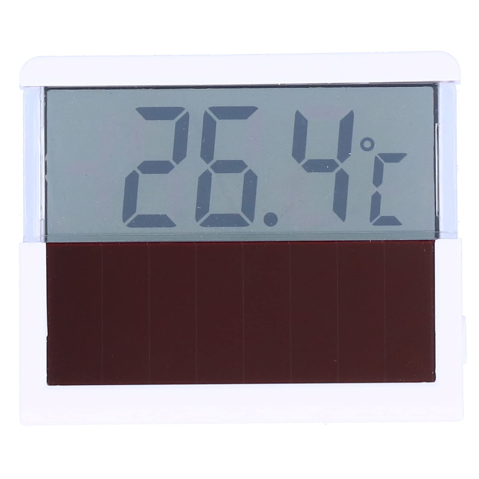 Solar Thermometer for Aquarium - Plastic Non-Battery Temperature Gauge for Fish Tanks, Ponds & Hydroponics - Accurate Water Temperature Measurement Tool (White) - Perfect for Home Aquariums, Fish Farms & Aquatic Plant Care
