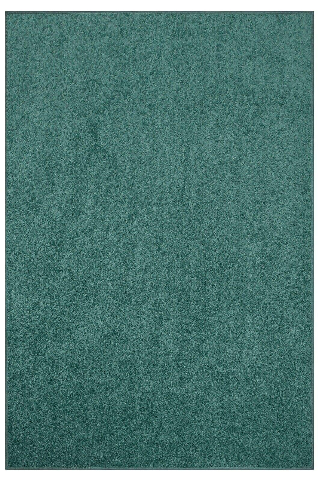 Premium Teal 3' x 6' Solid Color Area Rug - Handmade in USA - Perfect for Living Room, Bedroom & Office Decor