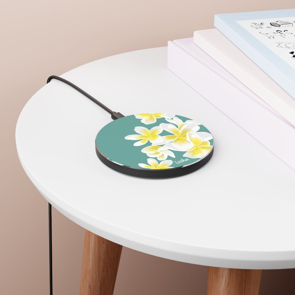 Pua Melia Fast Wireless Charger - Qi Certified 10W/7.5W/5W Compatible with iPhone 15/14/13/12, Samsung Galaxy S23/S22/S21, AirPods - Perfect for Home, Office & Travel Charging
