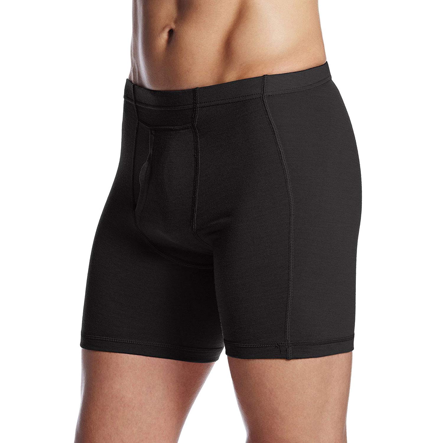 Men's Merino Wool Boxer Briefs - Soft Breathable Underwear for Everyday Wear & Outdoor Activities - Comfortable Underwear for Work, Travel & Hiking