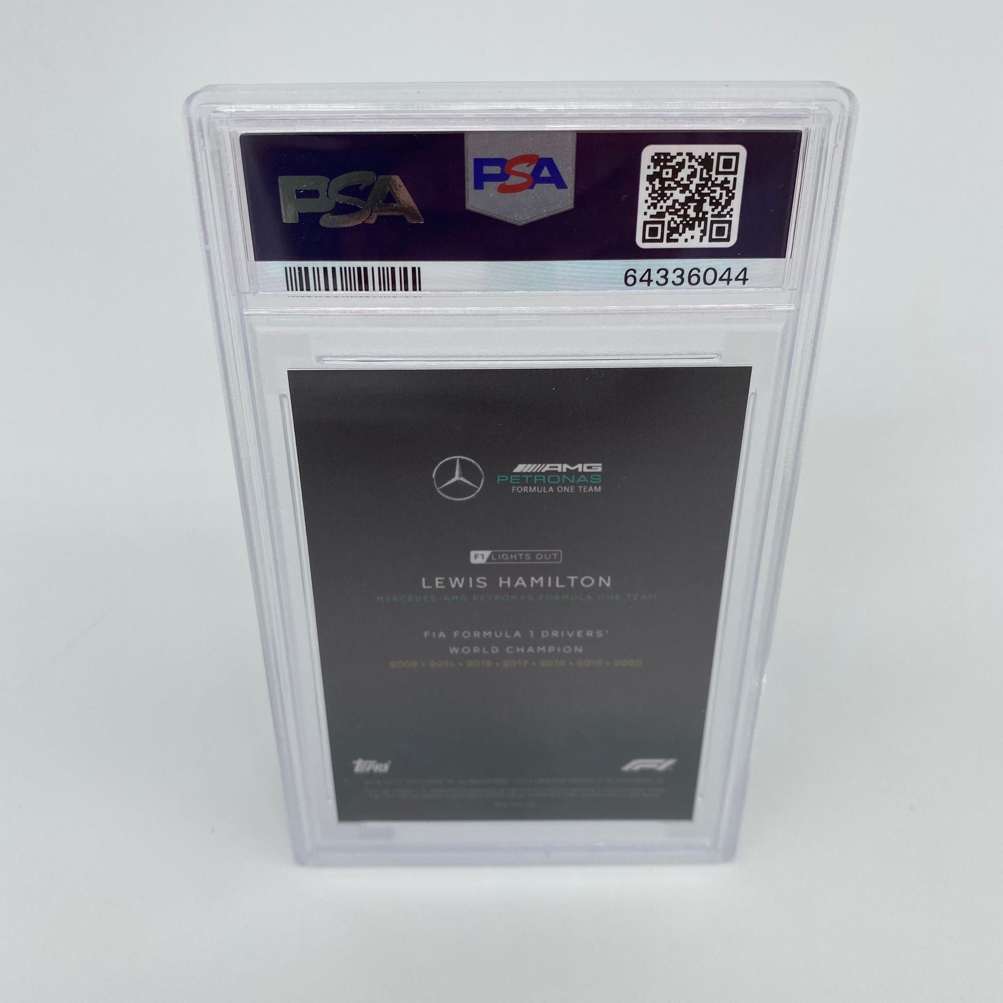 PSA 9 Graded 33/75 Lewis Hamilton 2018 Formula 1 World Champion Trading Card - Perfect for F1 Collectors, Sports Memorabilia Displays & Investment Collections