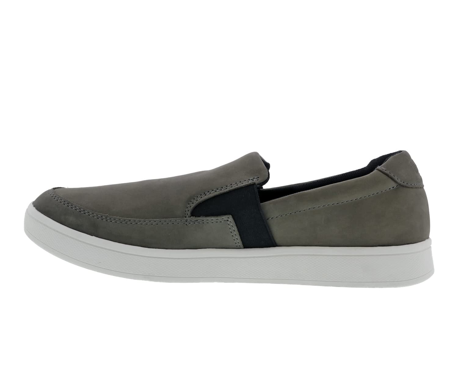 Drew Men's Comfortable Leather Slip-On Sneakers with Arch Support - Extra Depth Casual Shoes for Walking, Travel & Everyday Wear