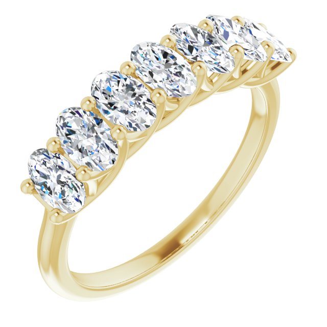 1.47 Carat Oval Cut Diamond Wedding Band - Trellis Style Engagement Ring for Women - Perfect for Bridal, Anniversary & Special Occasions