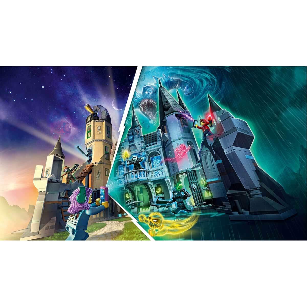 LEGO 70437 Hidden Side Haunted Fortress with AR App - Interactive Multiplayer Augmented Reality Building Set for iPhone & Android - Perfect for Kids' Halloween Games & Family Game Nights