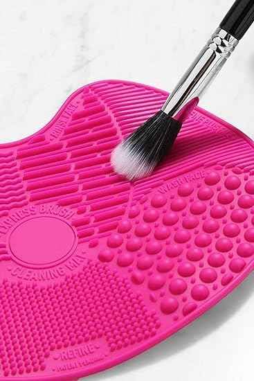 Marvino Brush Cleaning Mat - Silicone Makeup Brush Cleaner for Artists & Beginners - Perfect for Watercolor, Acrylic & Oil Painting Brushes - Easy to Use & Durable for Home & Studio