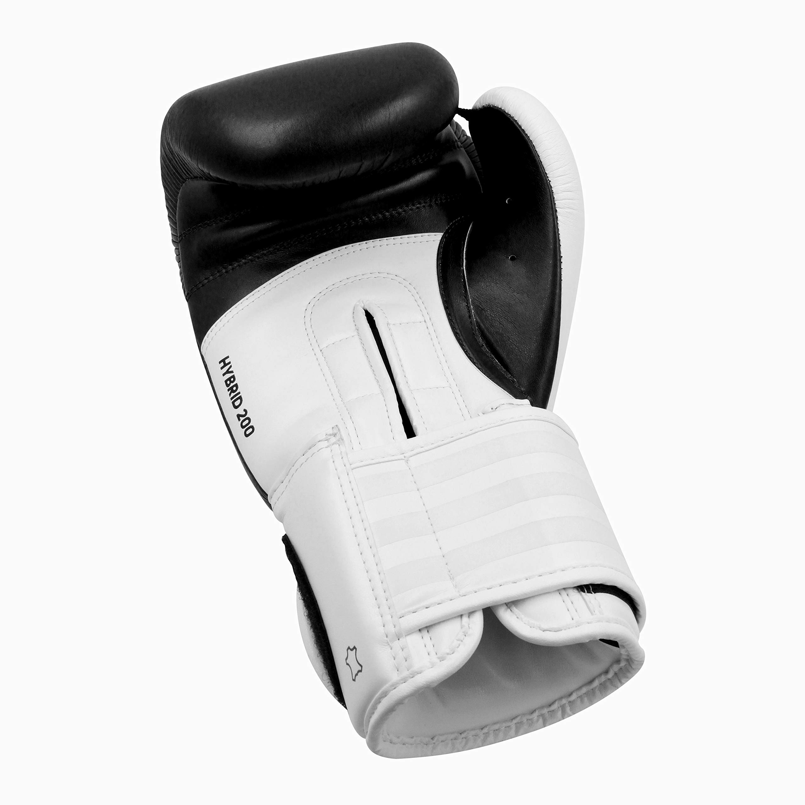 Adidas Hybrid 200 Leather Boxing & Kickboxing Gloves for Men & Women - Premium Training Gloves for MMA, Sparring, Bag Work & Fitness