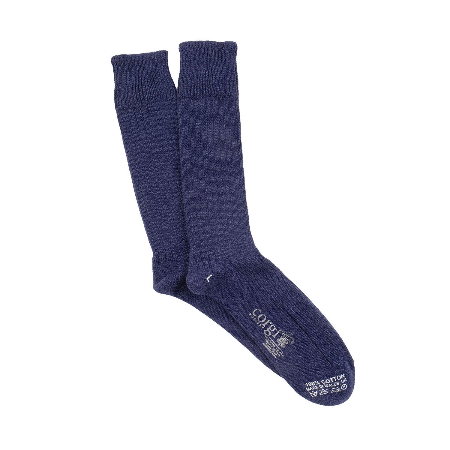 Men's Pure Cotton Marl Boot Socks - Soft & Breathable Hiking Socks for Outdoor Activities, Work & Winter Wear