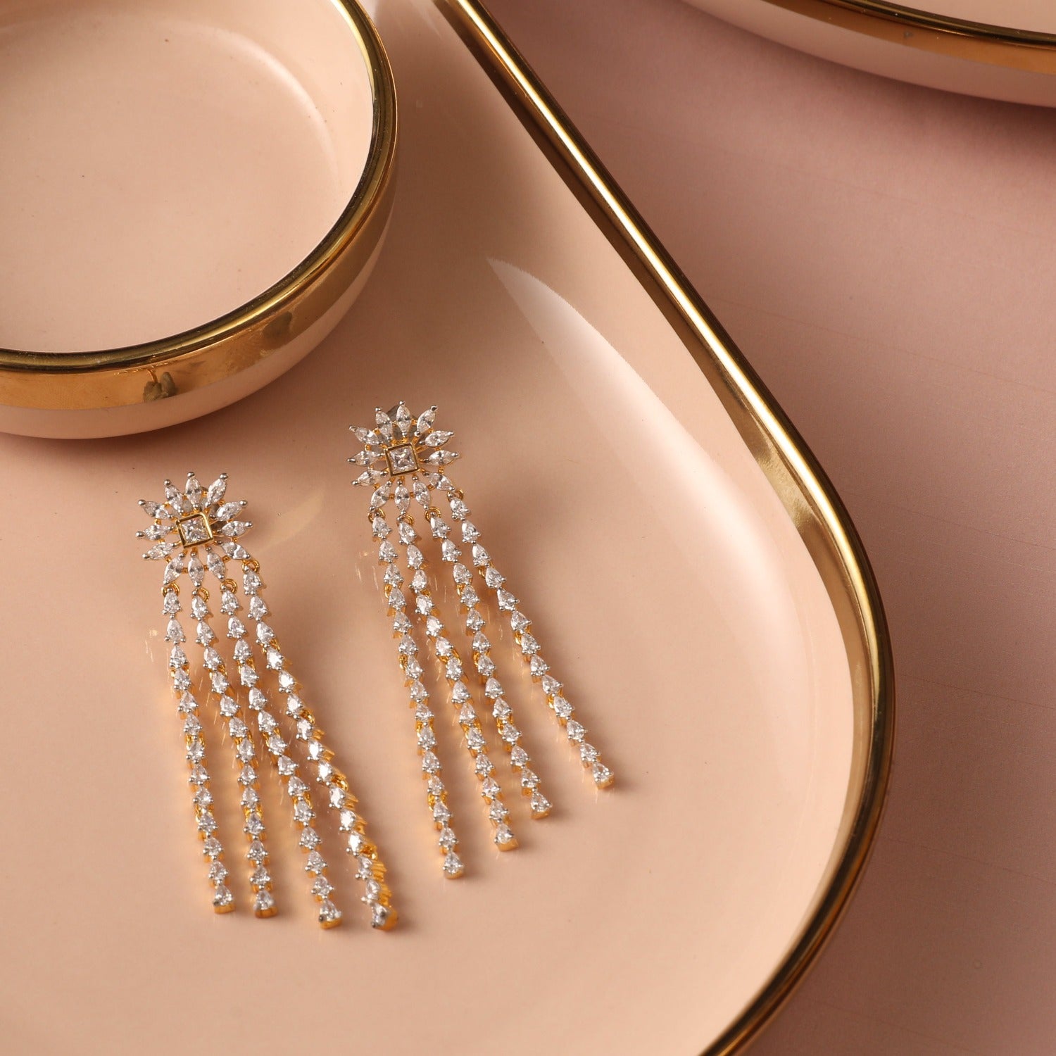 Margie CZ Drop Earrings for Women - Sparkling Cubic Zirconia Dangle Earrings - Elegant Party & Wedding Jewelry Gift