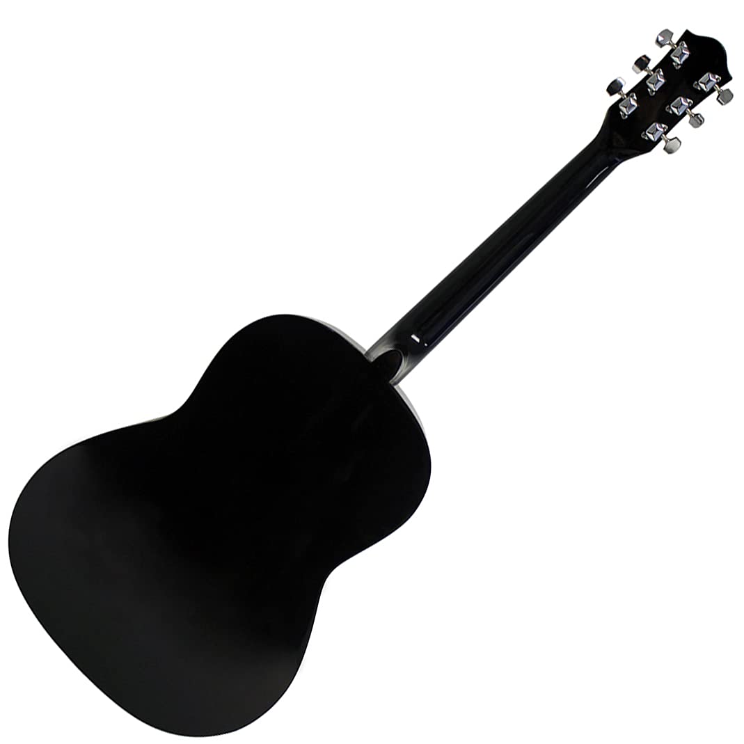RockJam Acoustic Guitar Superkit with Stand, Gig Bag, Tuner, Picks, Strings & Online Lessons - 6-Piece Full Size Right-Handed Natural Wood Guitar Set (RJW-101-N-PK) - Perfect for Beginners, Travel & Home Practice