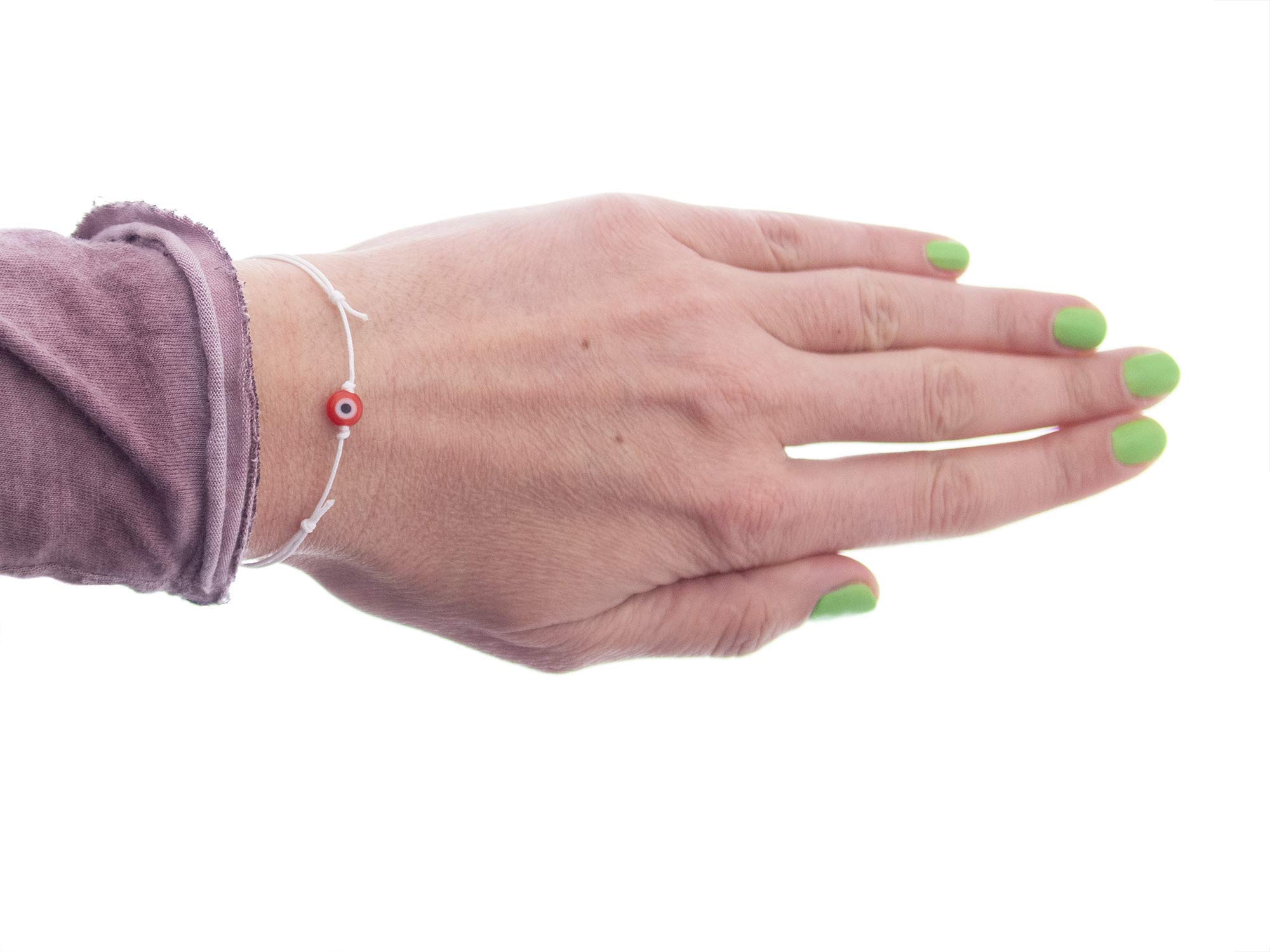 Lucky Bracelet for Men & Women - Tibetan Red & White Beaded Bracelet for Wealth, Love & Good Fortune | Perfect for Gifts, Meditation & Spiritual Protection