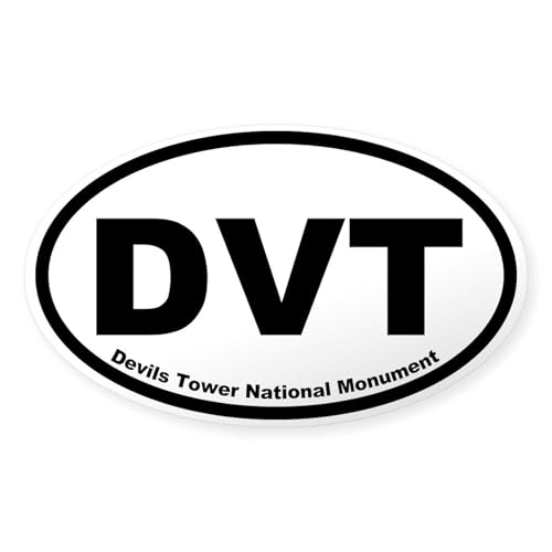 Clear - Devils Tower National Monument Oval Sticker