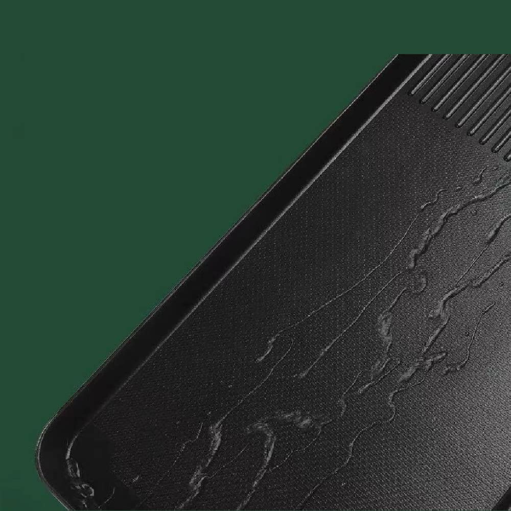 Electric Griddle Grill - Non-Stick Smokeless BBQ Pan with 5-Level Temperature Control, Waterproof Coating for Indoor/Outdoor Use (48x28cm) - Perfect for Family Gatherings, Camping Trips & Backyard Parties