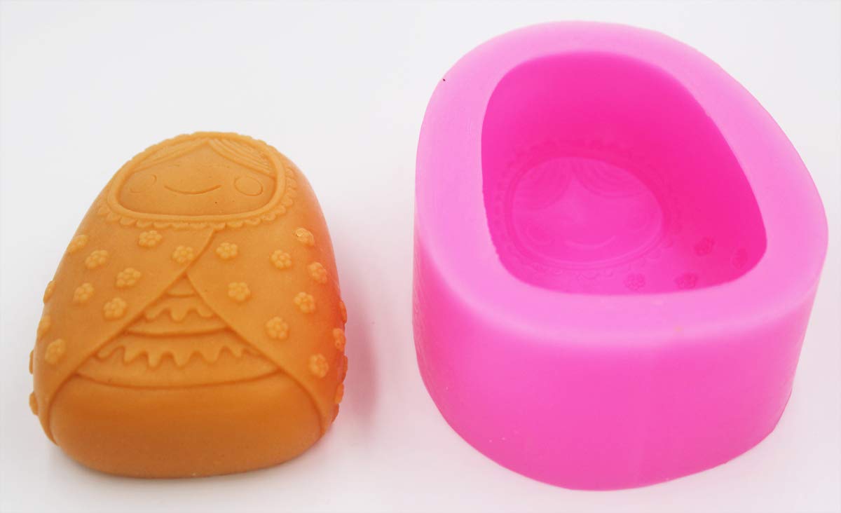 Longzang Smile Face S0176 Silicone Soap Mold - DIY Handmade Craft Art Soap Making Kit for Bath Bombs, Candles & Home Decor (Set of 1)