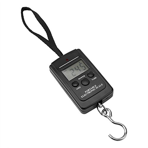 Portable Digital Hanging Scale - 40KG/88lbs Capacity Electronic Luggage Scale for Travel, Shipping & Kitchen Use | Precise Weight Measuring Tool for Suitcases, Packages & Groceries