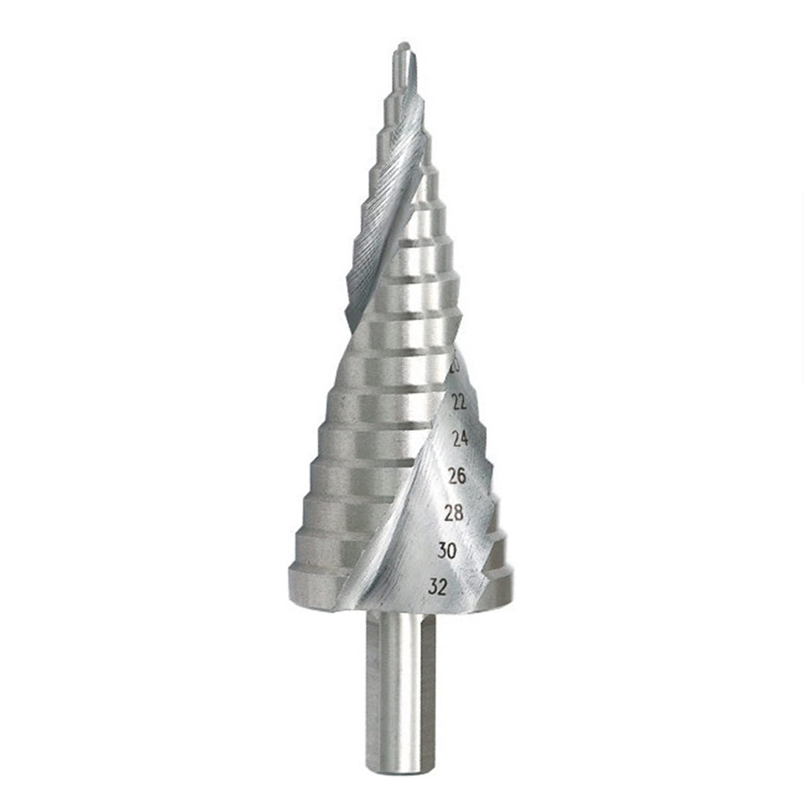 HSS Step Drill Bit 4-32mm & 6-60mm - High Speed Steel Spiral Groove Cone Drill Bit for Wood, Metal, Plastic - Round Shank Power Tool Accessories - Perfect for DIY Projects, Home Repairs, and Professional Construction Work