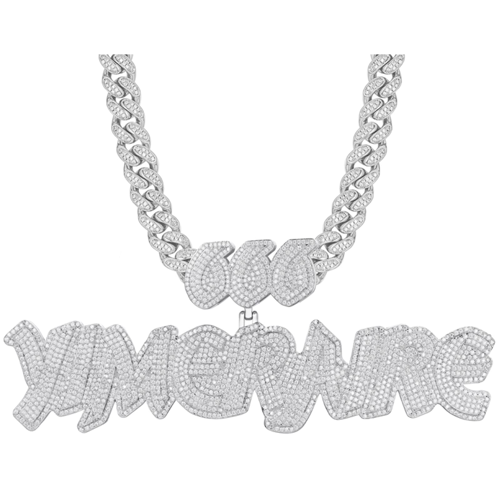 Custom Name Necklace 925 Sterling Silver - Personalized Iced Out Name Plate Pendant for Men & Women | Handmade Letter Chain Jewelry | Perfect for Gifts, Anniversaries & Special Occasions
