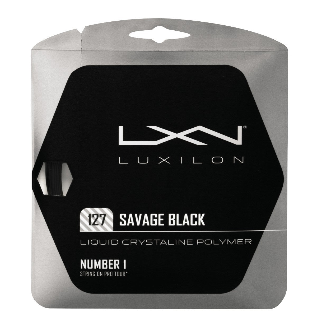 Luxilon Savage 127 Tennis String | High-Performance Polyester Tennis Racket String for Pro Players | Perfect for Hard Court & Clay Court Matches