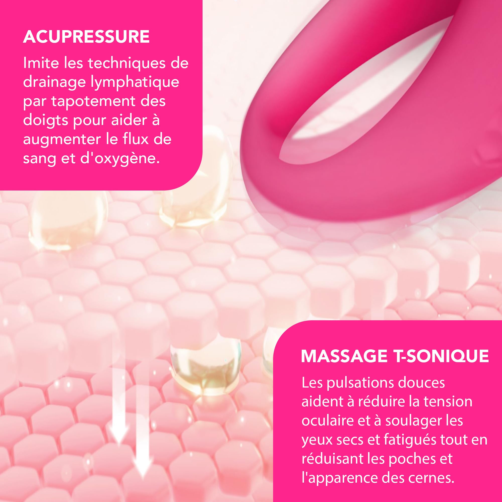 FOREO IRIS 2 Eye Massager for Dark Circles, Puffiness & Wrinkles - Anti-Aging Eye Treatment with Hygienic Silicone - Drainage Massage for Puffy Eyes - Fuchsia (F0637) - Perfect for Morning Routine & Travel Skincare