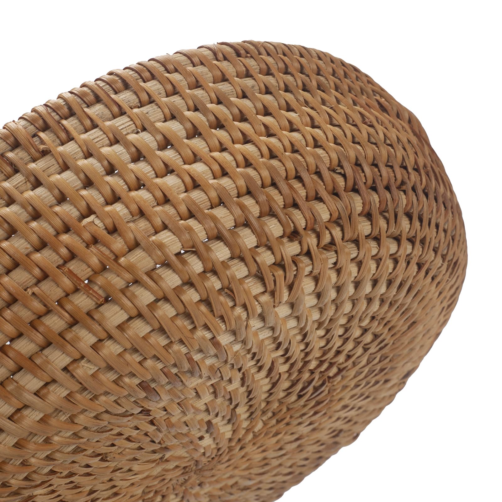 Handwoven Rattan Storage Basket with Handles - Set of 2 for Fruit, Bread & Home Organization | Perfect for Kitchen, Dining Room & Farmhouse Decor