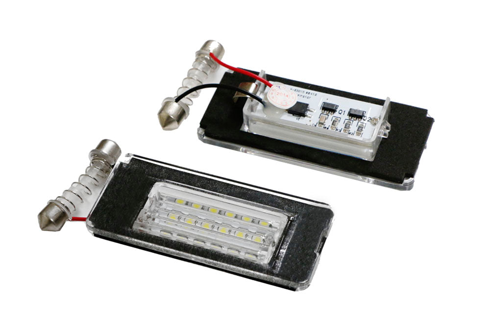 Direct Fit White LED License Plate Lights for MINI Cooper R56 R57 R58 R59 - Bright & Durable Replacement Bulbs for Enhanced Night Visibility & Style Upgrade