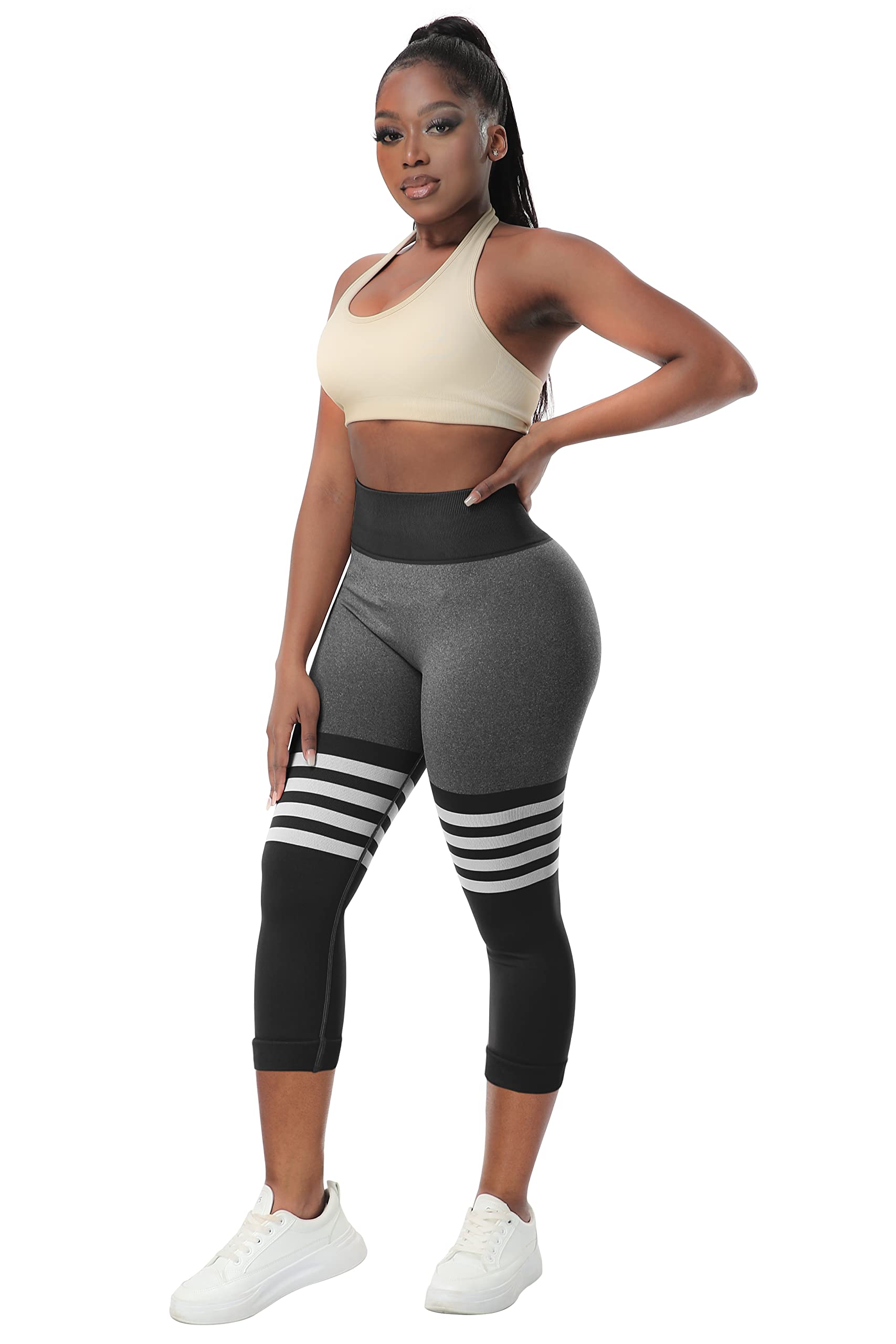 AGROSTE Women's Seamless Scrunch Butt Lifting Leggings - High Waisted Yoga Pants for Workout, Gym & Running | Tummy Control & Booty Enhancement | Perfect for Yoga, Fitness & Everyday Wear