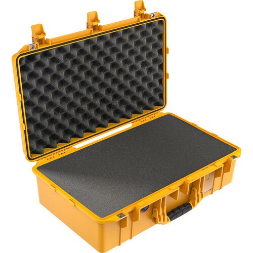 Pelican 1555AirWF Waterproof Hard Carry Case with Foam Insert & Liner - Yellow Protective Case for Camera, Drone, Electronics - Ideal for Travel, Outdoor Adventures & Equipment Storage