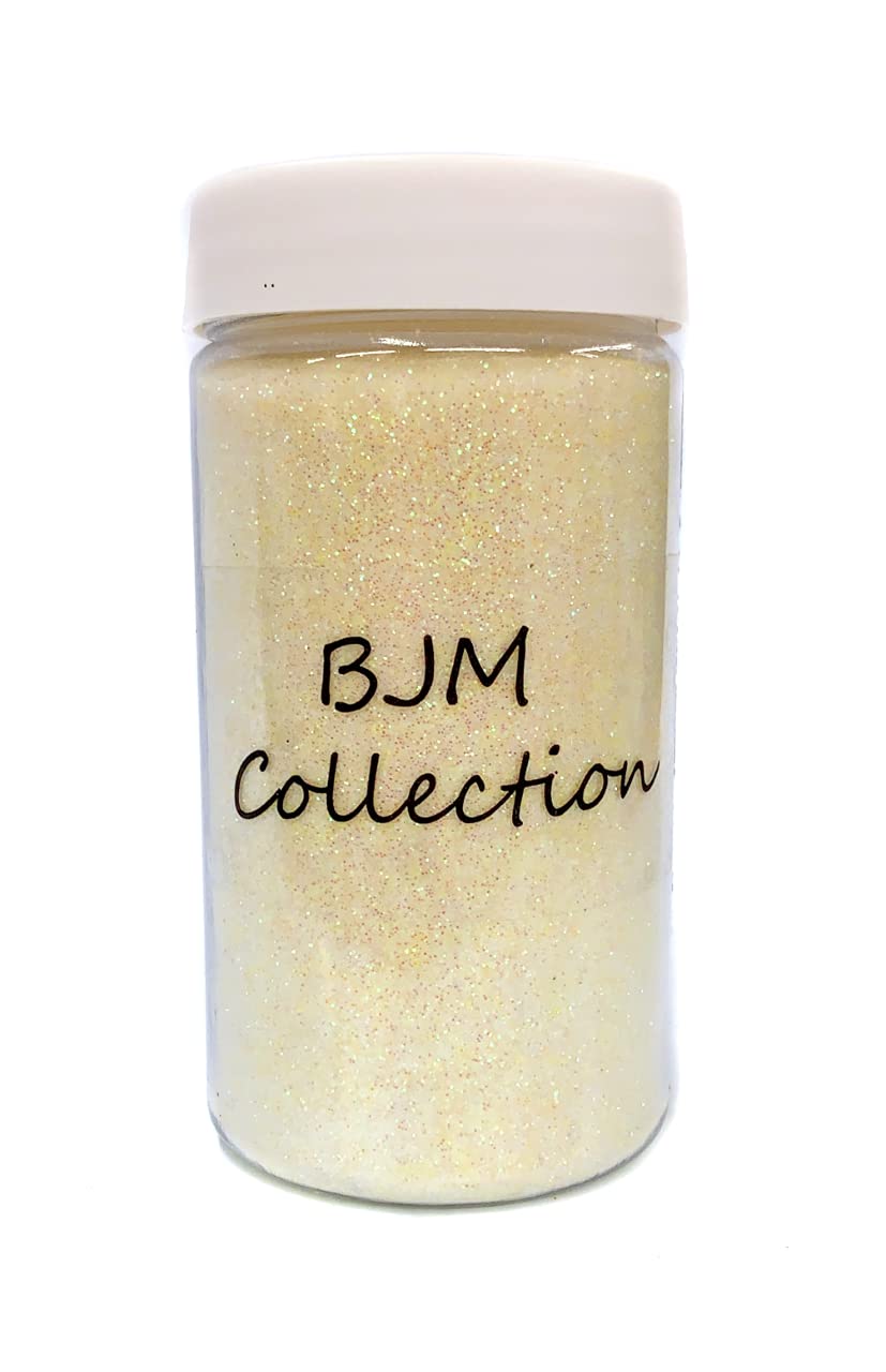 100 Grams Fine Glitter Powder for DIY Crafts, Nail Art, Scrapbooking - Ivory Shimmer Dust for Home Decor, Slime Making & Party Supplies