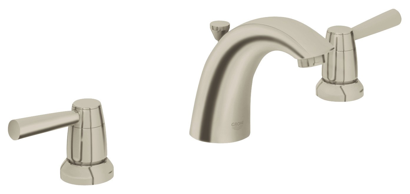 GROHE Arden 8-Inch Widespread 2-Handle Bathroom Faucet - 1.2 GPM Low Flow, Polished Chrome Finish for Water Conservation | Perfect for Modern Bathroom Vanities and Guest Baths