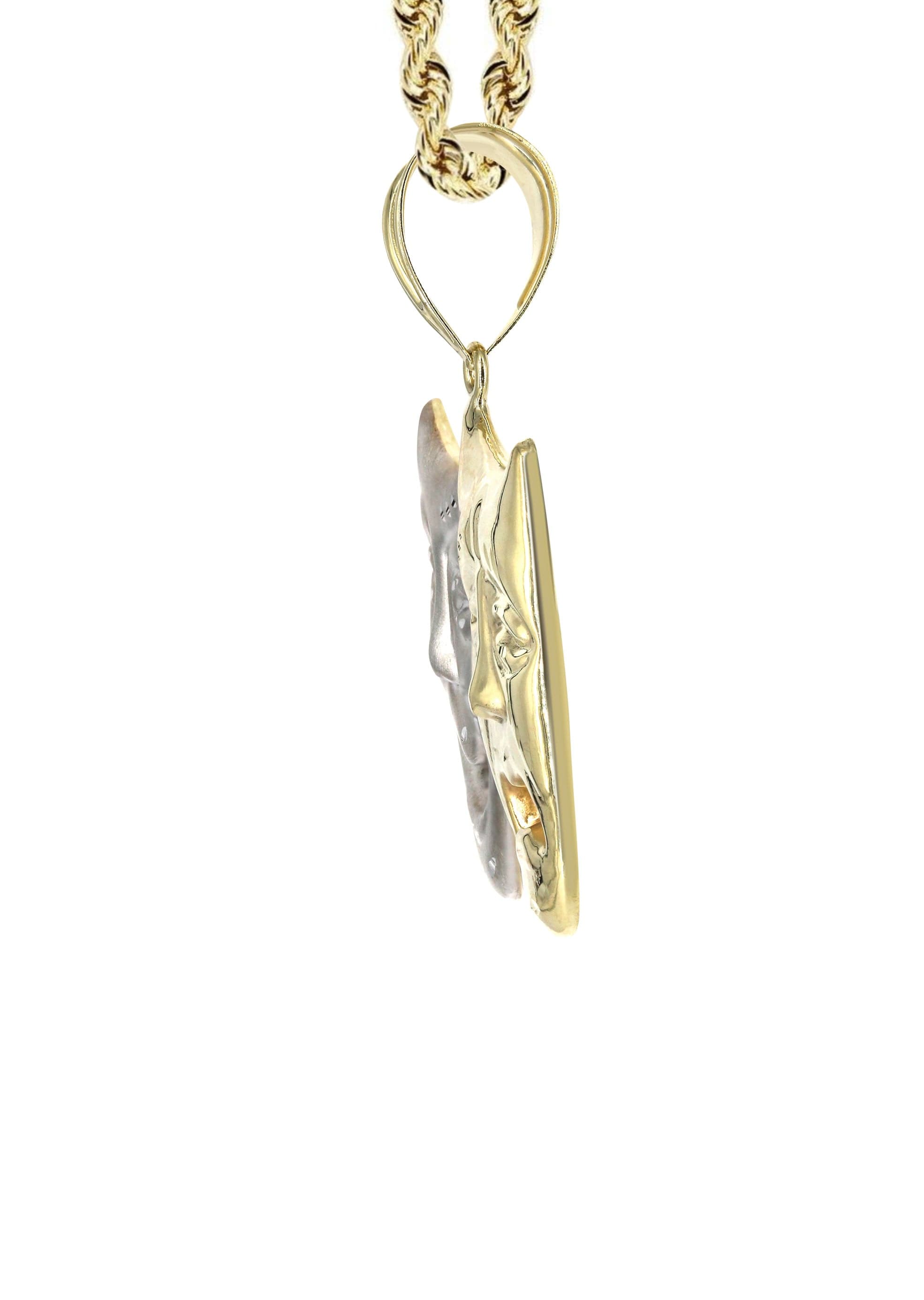 10K Yellow Gold Comedy and Tragedy Masks Necklace - 15.1 Grams | Elegant Theater Jewelry Gift for Actors, Drama Lovers & Performers