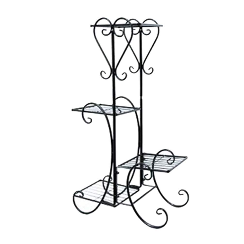 DOITOOL Metal Flower Stand - 3-Tier Plant Display Shelf for Indoor/Outdoor Use - Perfect for Home, Garden, Office Decor & Plant Organization
