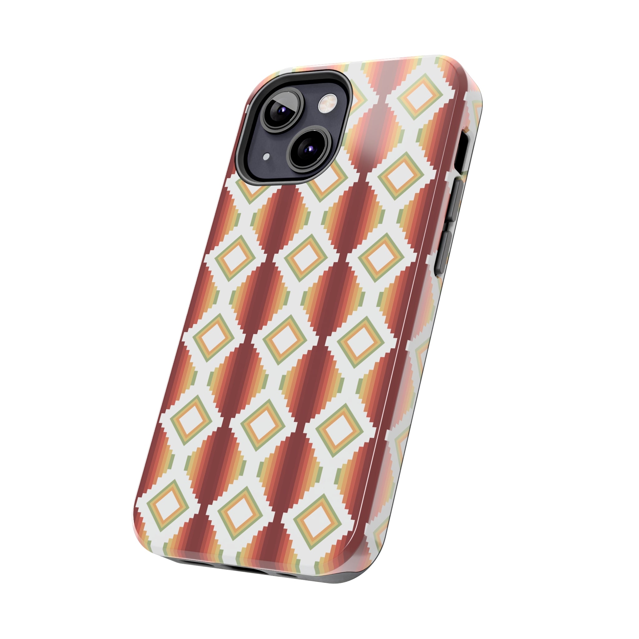 Durable Southwestern Rio Boho Hard Phone Case for iPhone & Samsung - Stylish Protection for Travel & Outdoor Adventures