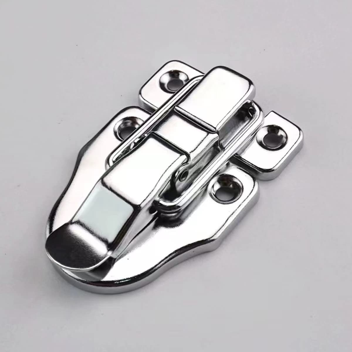 Vintage Style 6-Pack Antique Metal Duck Bill Toggle Latch Hasp Lock - Silver with Padlock Hole for Jewelry Box, Cabinet & Small Wooden Box - Perfect for DIY Crafts, Home Decor & Vintage Furniture Restoration
