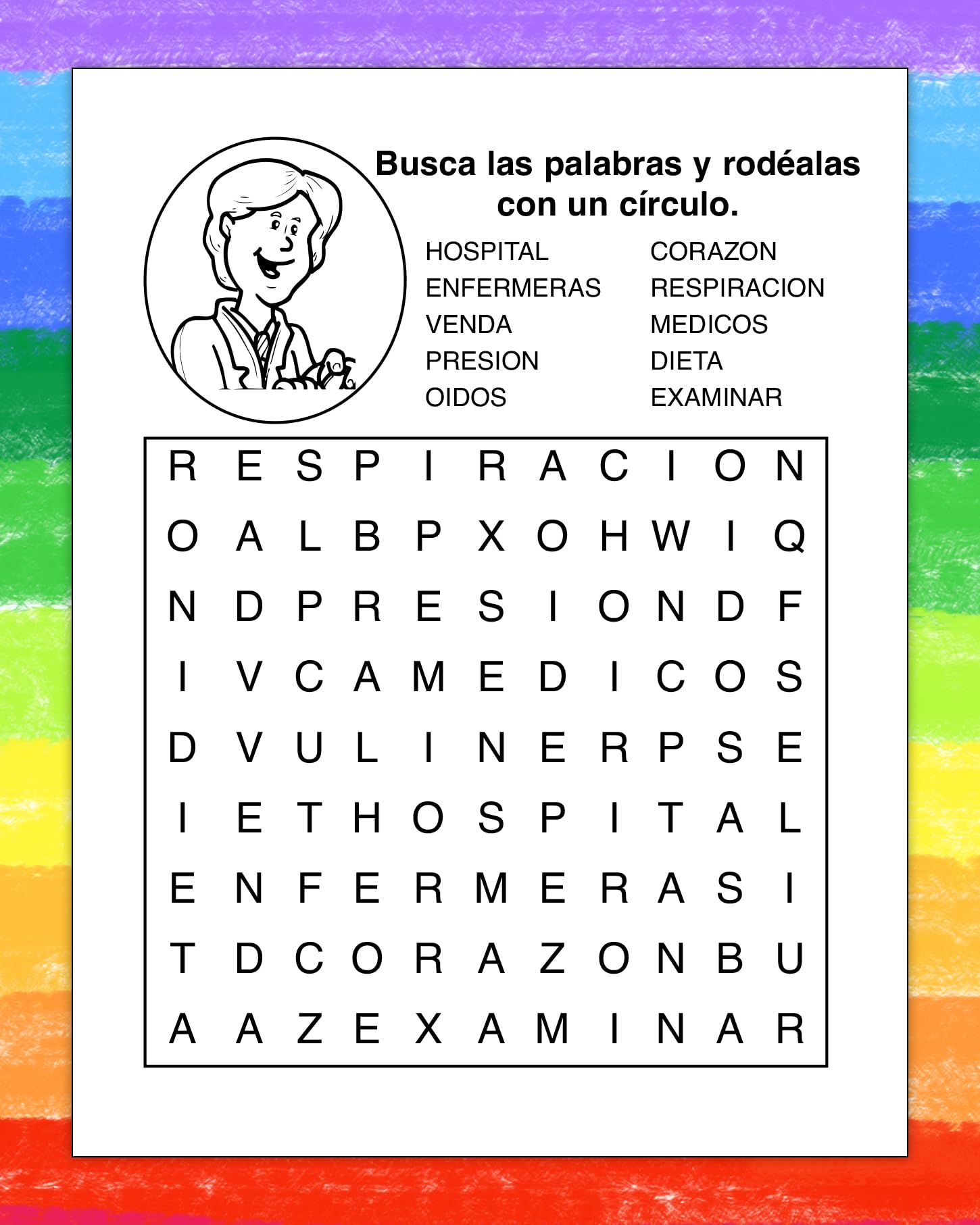 ZOCO Spanish Hospital Care Custom Coloring Books for Kids - 250 Bulk Pack (No Crayons) | Fun Activities, Puzzles & Games for Children | Perfect for Hospitals, Schools & Birthday Parties