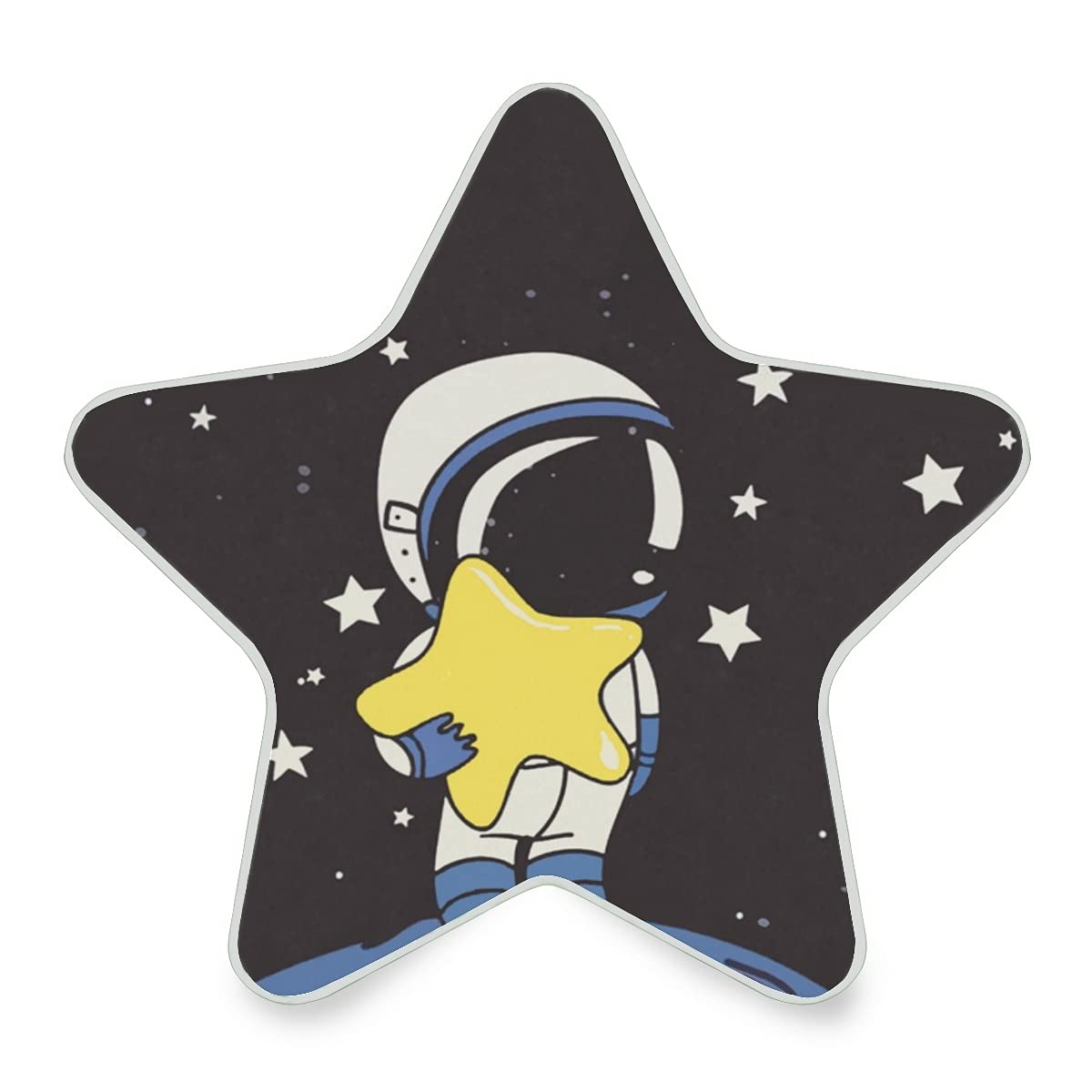 NASA Astronaut Moon & Star Plug-in Night Light - Warm White LED with Dusk to Dawn Sensor - Perfect for Kids Bedroom, Nursery, Hallway, Bathroom & Kitchen Decor