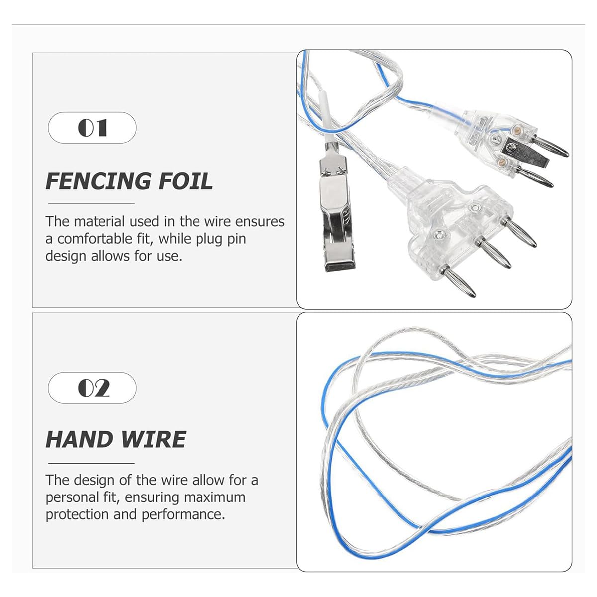 Professional Flexible Hand Line Clamps for Fencing - Replacement Parts for Sports Equipment | Durable & Lightweight for Training & Competitions