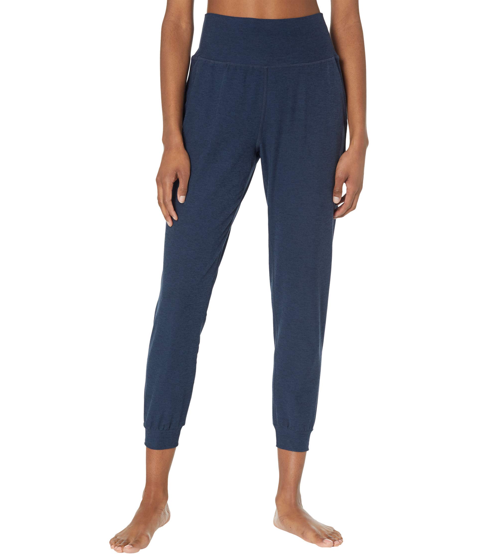 Beyond Yoga Women's Spacedye Midi Joggers - High Waisted Lounge Pants for Yoga, Running & Travel - Soft Stretchy Comfortable Athletic Wear
