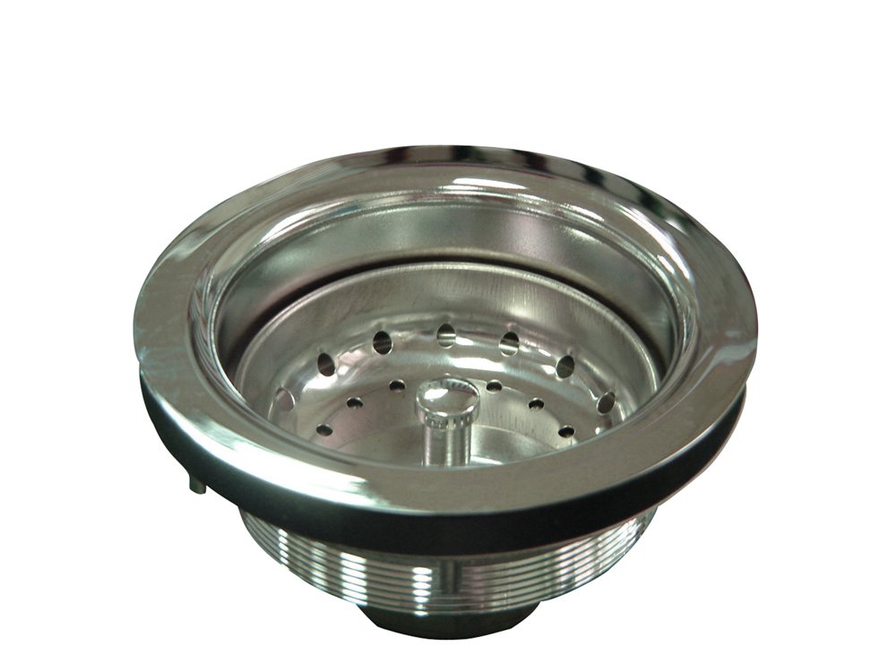 Stainless Steel Kitchen Sink Drain Strainer - Heavy Duty Basket Strainer for Kitchen Sink, Prevents Clogs & Protects Pipes (Perfect for Home Kitchen, Restaurant & Commercial Use)