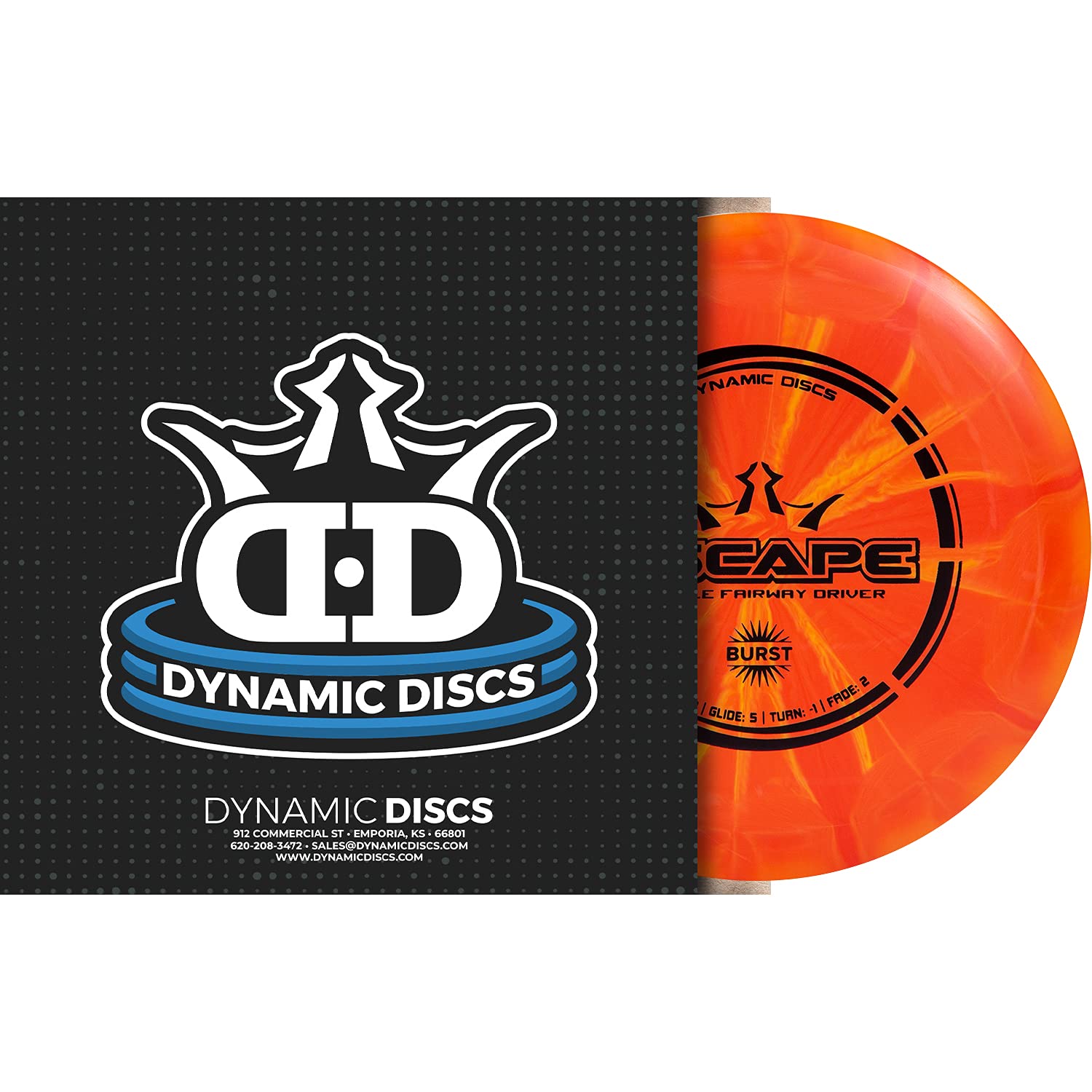 Dynamic Discs Prime Burst Escape Disc Golf Driver - Premium Fairway Driver for Accurate Throws | Neutral Flight Golf Frisbee (Colors Vary) | Perfect for Beginners & Tournament Play