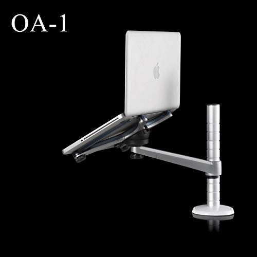 Ergonomic OA-1 Aluminum Laptop Stand - Adjustable Height & 360° Rotation for MacBook, Notebook 10-15 Inch - Perfect for Office, Home & Bed Use
