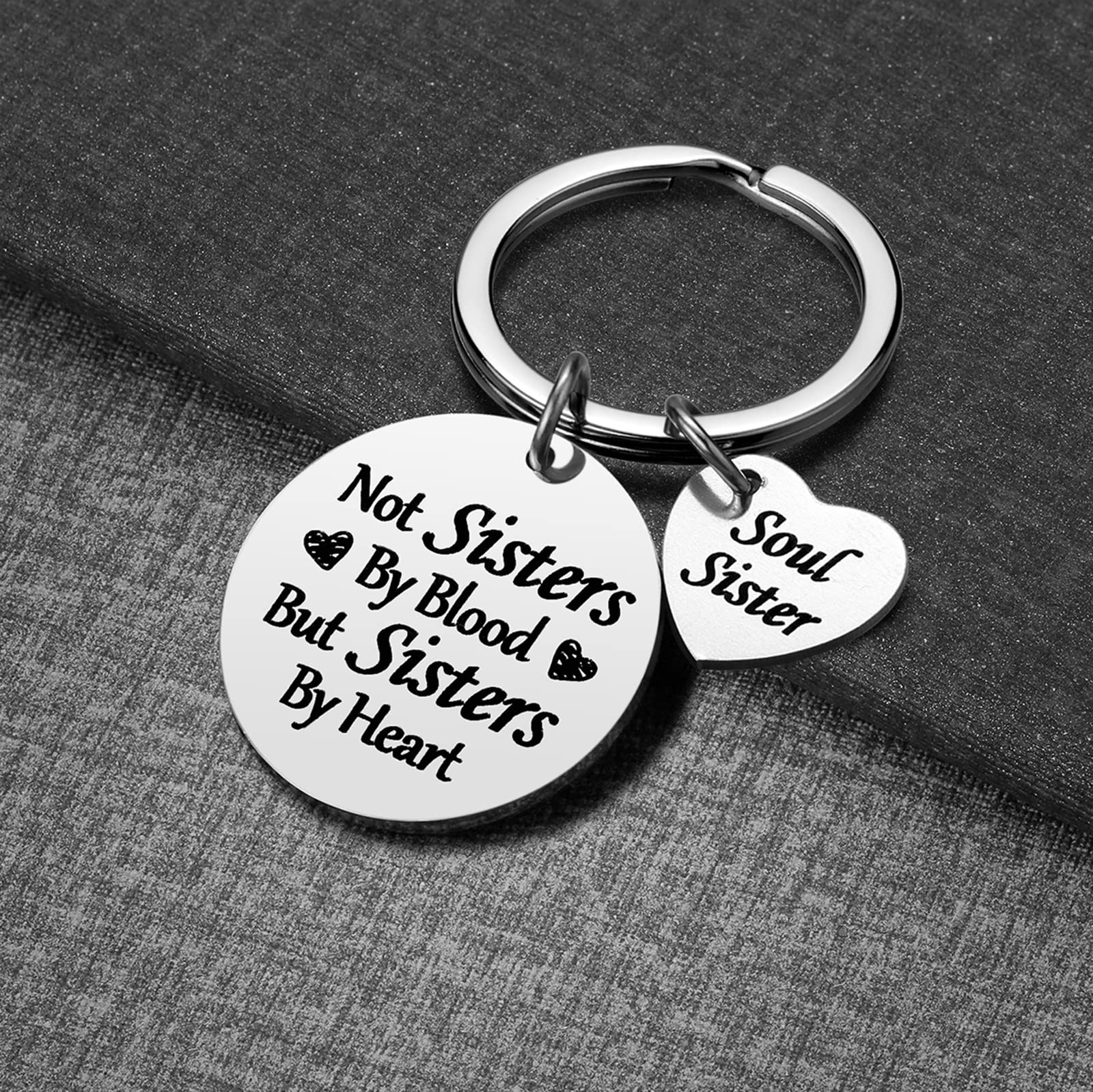 iWenSheng Best Friend Keychain - Heart Shaped Friendship Jewelry Gift for Women, Sister BFF Birthday Present | Perfect for Anniversaries, Graduation, Valentine's Day & Special Occasions