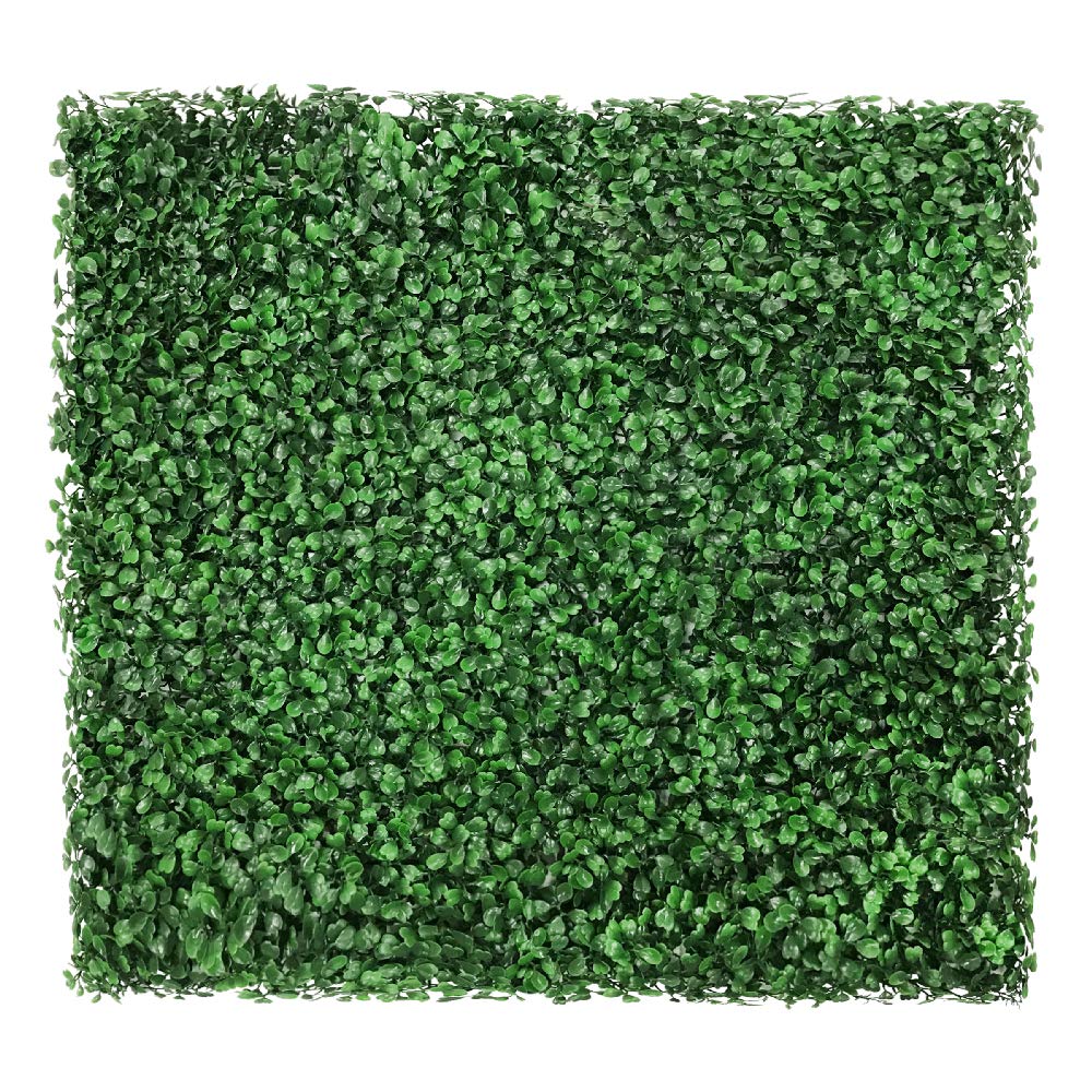 SunnyRoyal Artificial Boxwood Panels - 6 Pack 20x20 Inch UV Resistant Faux Hedge Privacy Screen for Indoor/Outdoor Use - Perfect for Backyard Fence, Garden Wall Decor, Patio Privacy & Balcony Greenery
