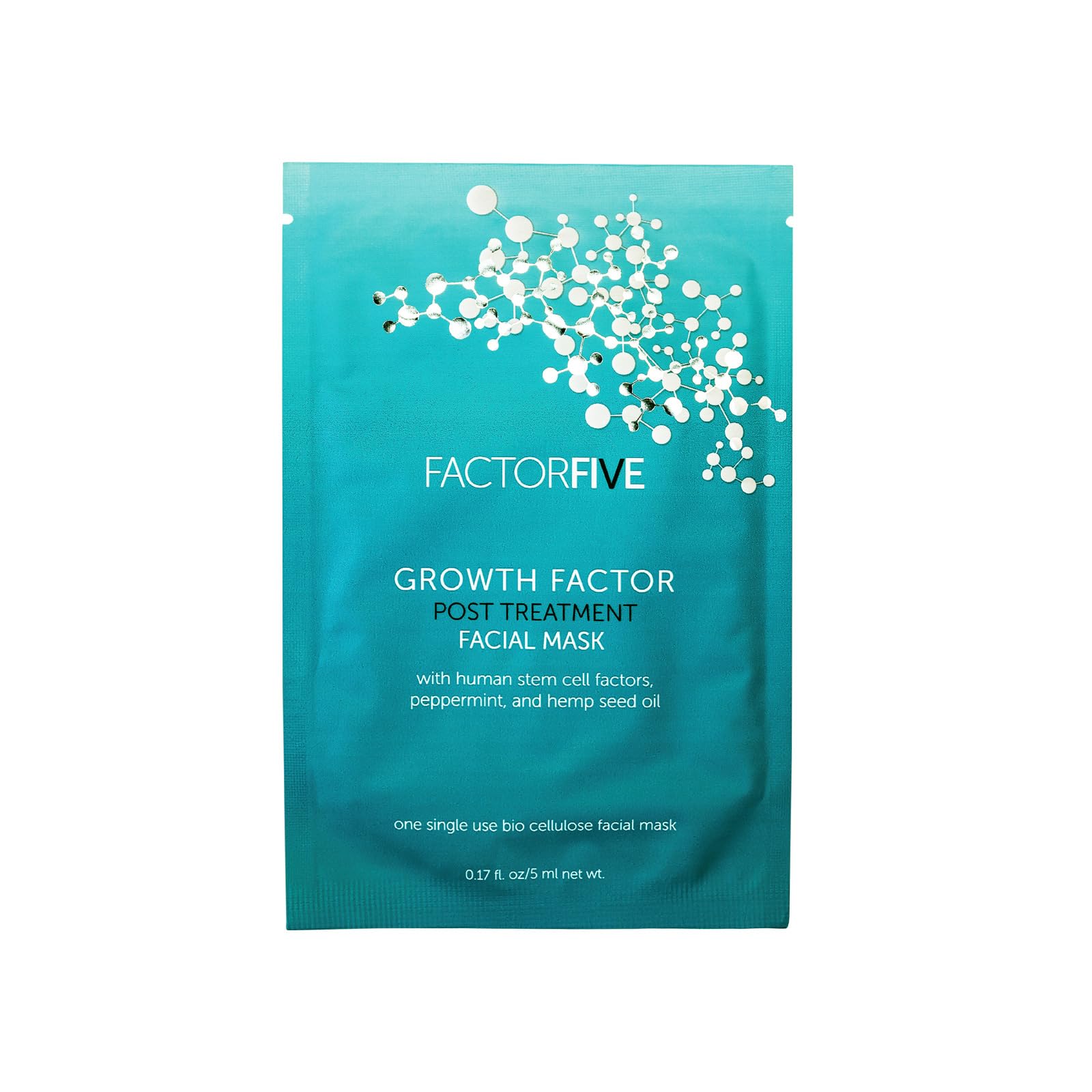 Stem Cell Growth Factor Facial Mask for Skin Recovery & Rejuvenation - Cruelty-Free, Paraben-Free, Sulfate-Free, Phthalate-Free - 8mL Single Use Sheet Mask for Anti-Aging & Wrinkle Reduction - Perfect for Post-Treatment Care & Nighttime Skincare Routine