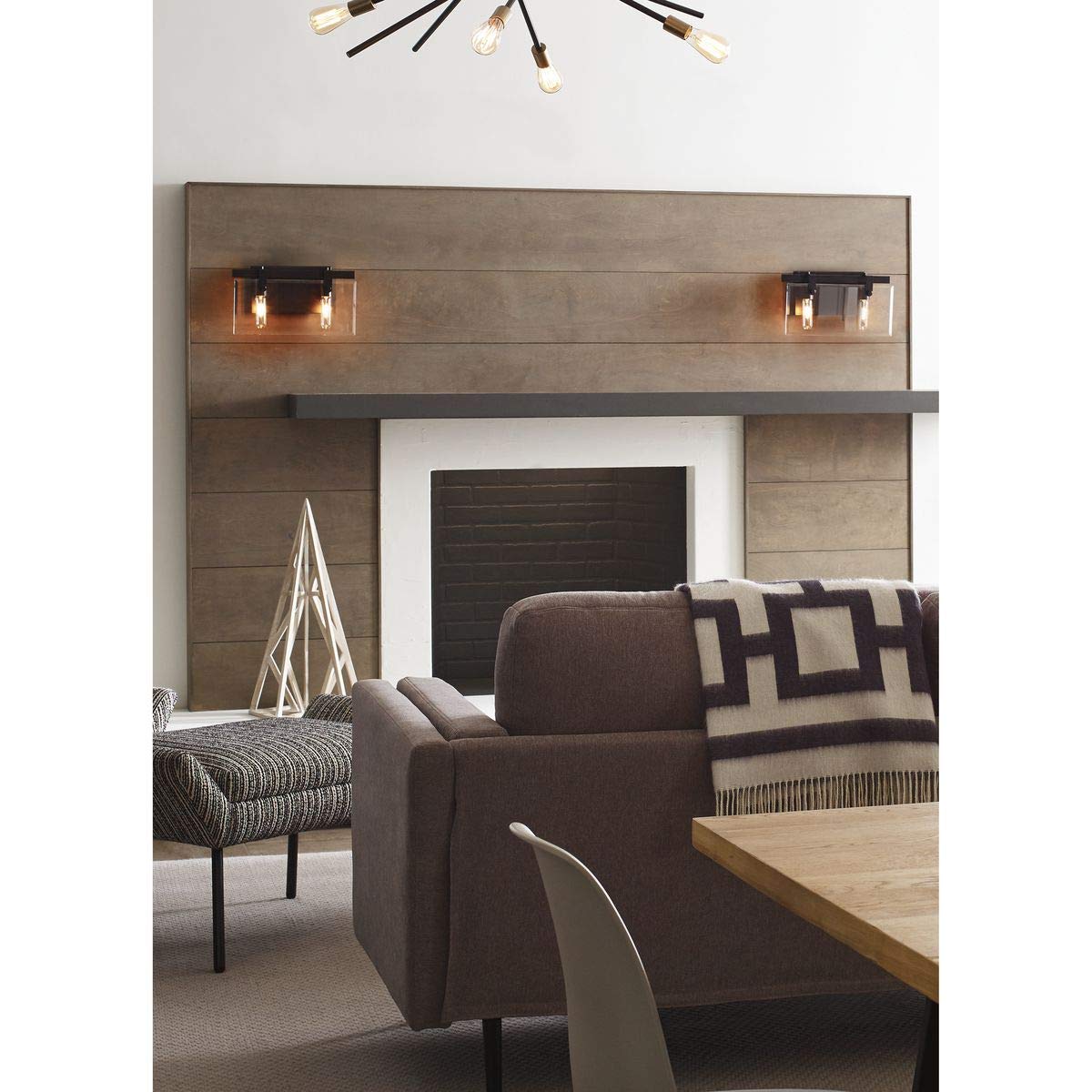 Progress Lighting P300106-020 Glayse Bath & Vanity Light Fixture in Oil-Rubbed Bronze Finish - Elegant Bathroom Lighting for Vanity Mirror, Powder Room & Master Bath Decor