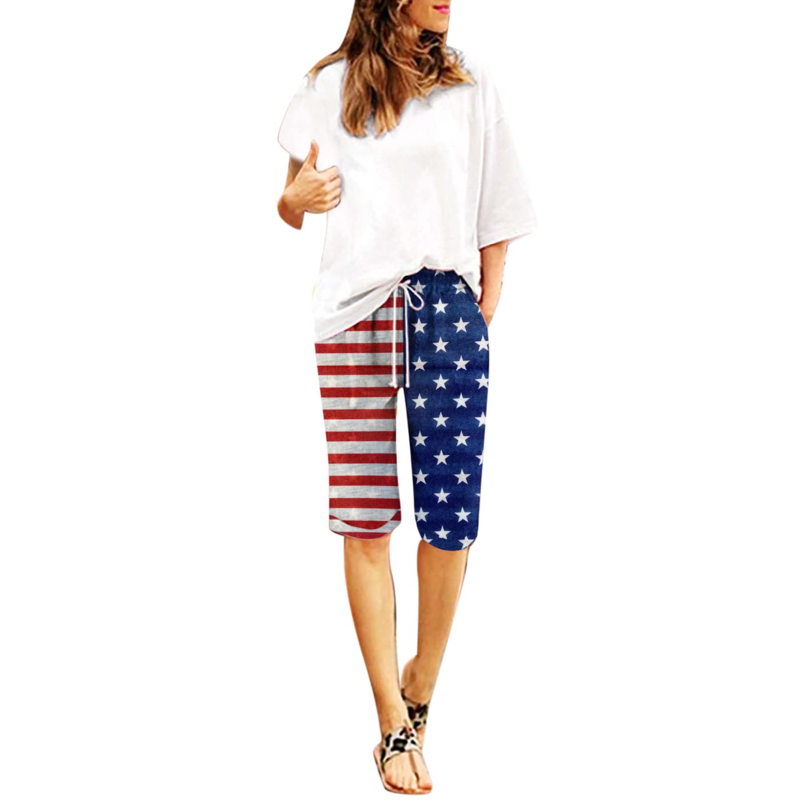 Women's Bermuda Linen Shorts - Plus Size, Elastic Waist for Comfort | Casual & Beach Wear