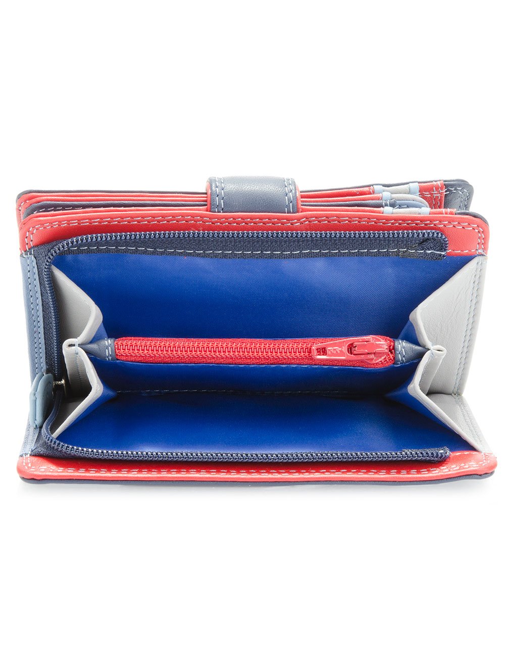 Mywalit Medium Snap Leather Wallet for Men & Women - 9 Card Slots, ID Window & Zip Coin Pocket | Royal Blue | Stylish Compact Bifold Wallet | Perfect for Everyday Use, Travel & Business (Gift Idea)