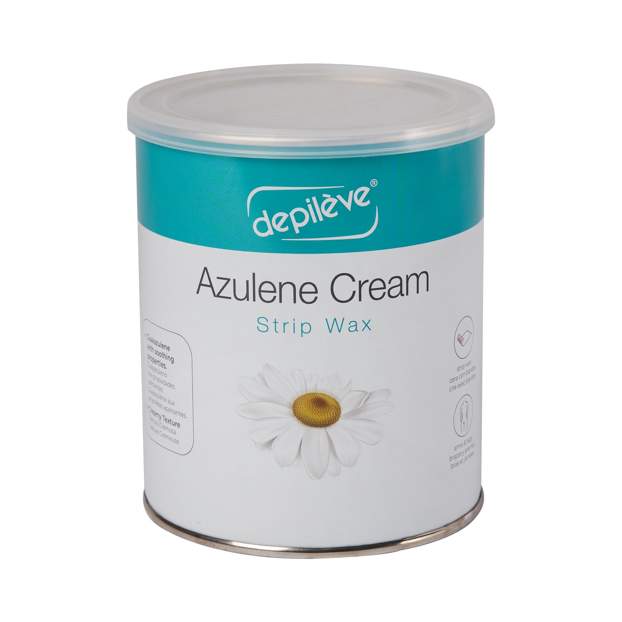 Depileve Azuglene Rose Wax Hair Removal Cream 800g - Smooth & Painless Waxing for Legs, Arms, Bikini & Face at Home