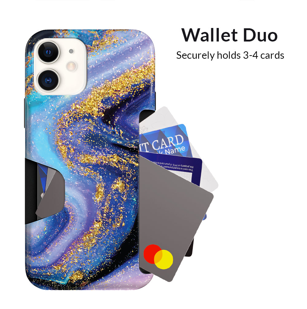 Sparkly Glitter iPhone Wallet Case for Galaxy Series - Perfect for Everyday Use, Travel & Shopping