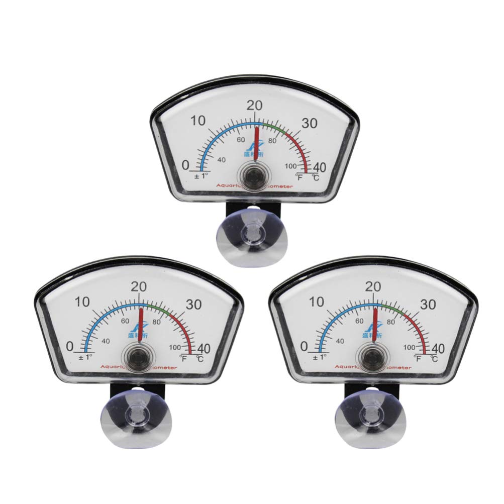 Balacoo 3-Piece Fish Tank Measuring Kit - Aquarium Thermometer, Water Temperature Gauge & Pointer Tool for Freshwater & Saltwater Tanks | Perfect for Home Aquariums, Fish Breeding & Aquatic Pet Care